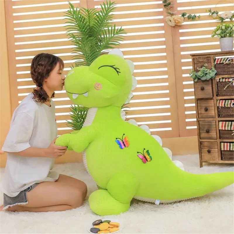 Милый счастливый Дракон плюшевая игрушка надутый амималь заполненный ПП хлопок