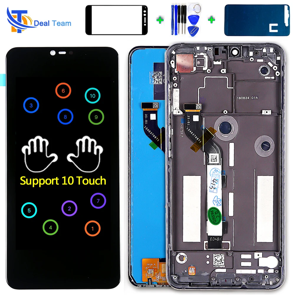 Сделка команда 6 26 дюймов ЖК дисплей для Xiaomi Mi 8 Lite сенсорный экран дигитайзер