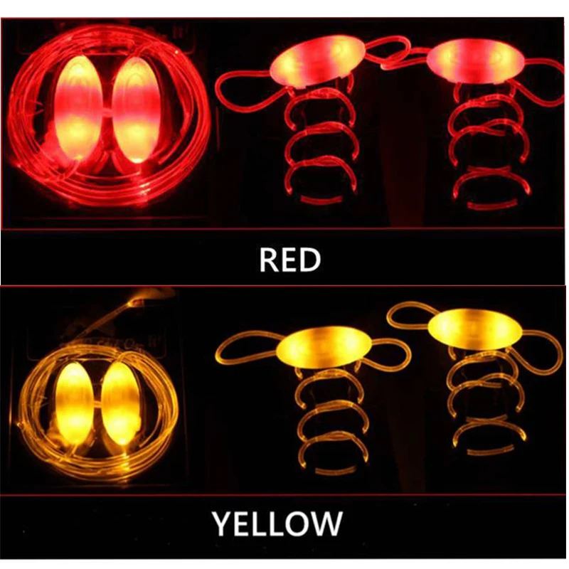 Leyou Led шнурки для спортивной обуви светящиеся шнурки для обуви Круглые Светящиеся светлые шнурки Светящиеся без шнурков шнурки для ленивых ботинок Горячая Новинка