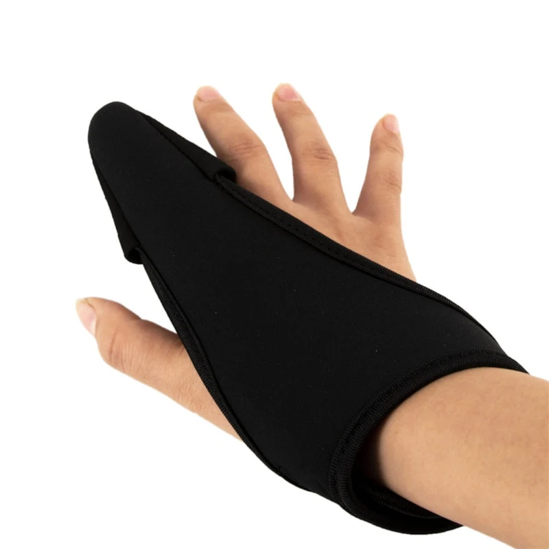 

2PCS Professional Anti-slip Fishing Glove Single-finger Gloves Index Finger Protector Practical Durable Fingerless Gloves