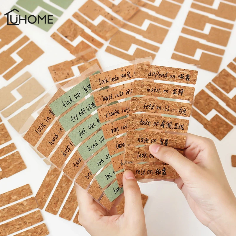 Деревянные этикетки наклейки для кухонных бутылок органайзер пробковые Кабельные Этикетки наклейка
