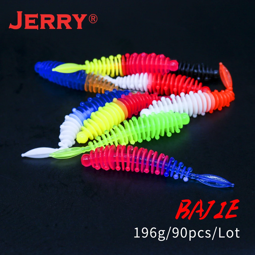Jerry Bajie джиг форель рыболовные приманки искусственные мягкие в виде червей 90 шт ppvc