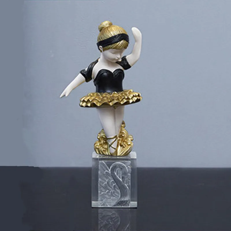 Скандинавский стиль современный и живой милый лебедь танец персонаж скульптура