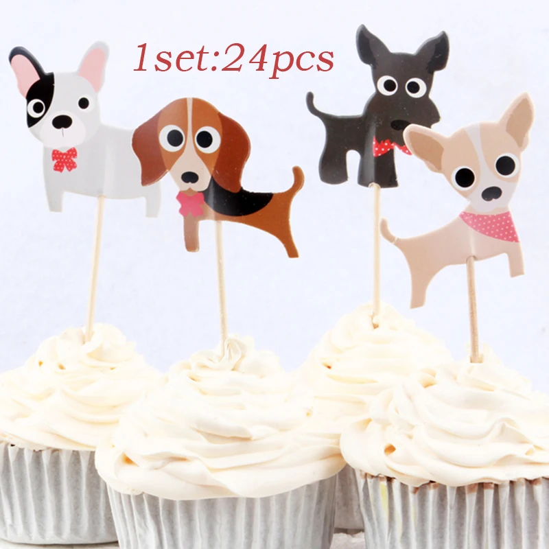 24 шт./лот вечерние торт фигурки жениха и невесты Стильная футболка с изображением