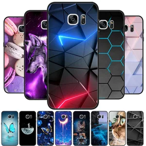 Imported For Samsung Galaxy S7 Edge Silicone Case Cute Pattern Soft TPU Phone Cover For Samsung Galaxy S6 S7 