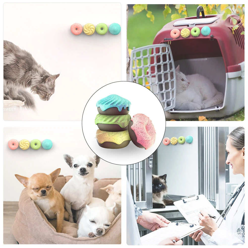 4 шт. освежитель воздуха в форме кошачьего гнезда Круглый впитывающий запах
