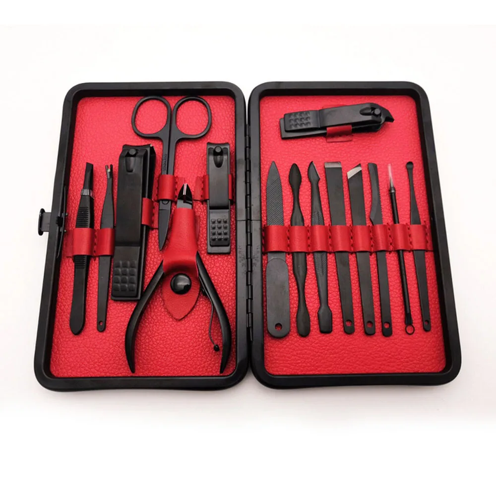 15 шт. машинка для стрижки ногтей из нержавеющей стали триммер ушей набор ухода за