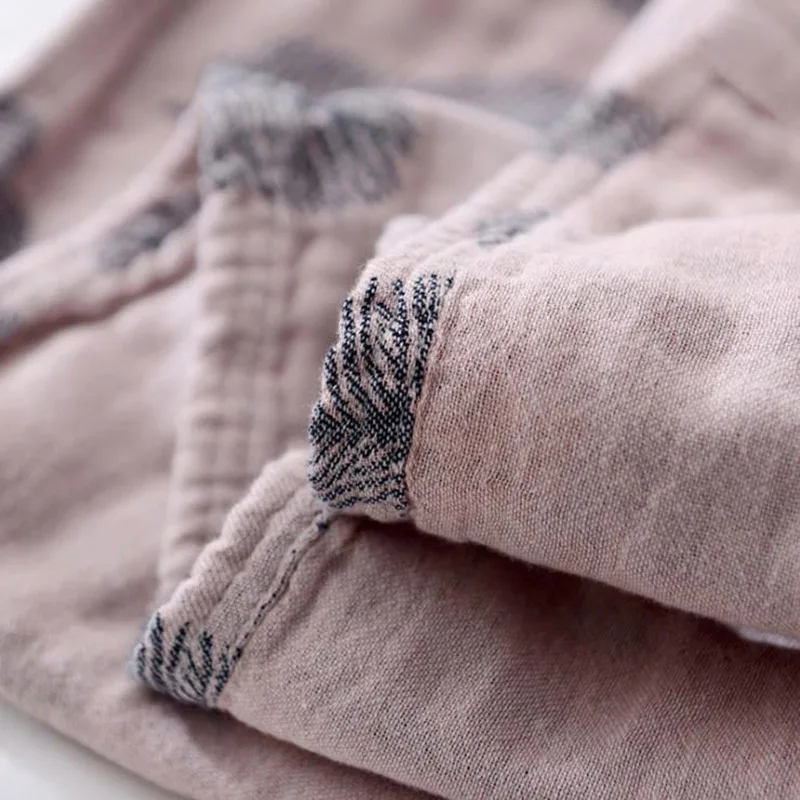 Летнее хлопковое муслиновое одеяло с перьями покрывало для кровати дивана