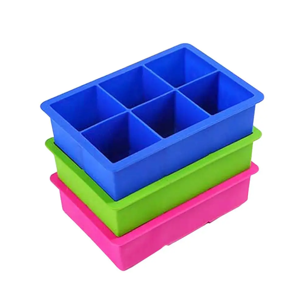 6 сеток Пищевой Силиконовый поднос для Льда Фруктовый кубик льда Сделай Сам форма