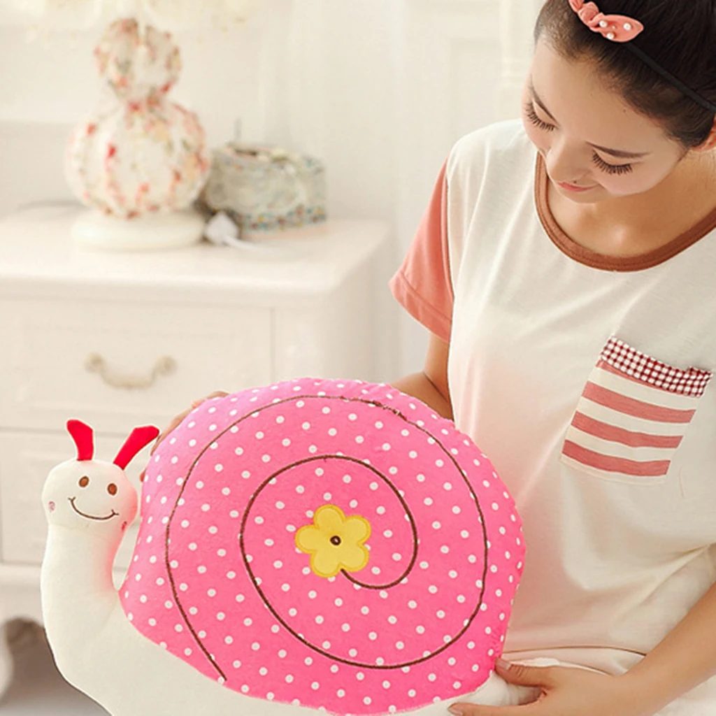 Плюшевая декоративная подушка в форме улитки | Дом и сад