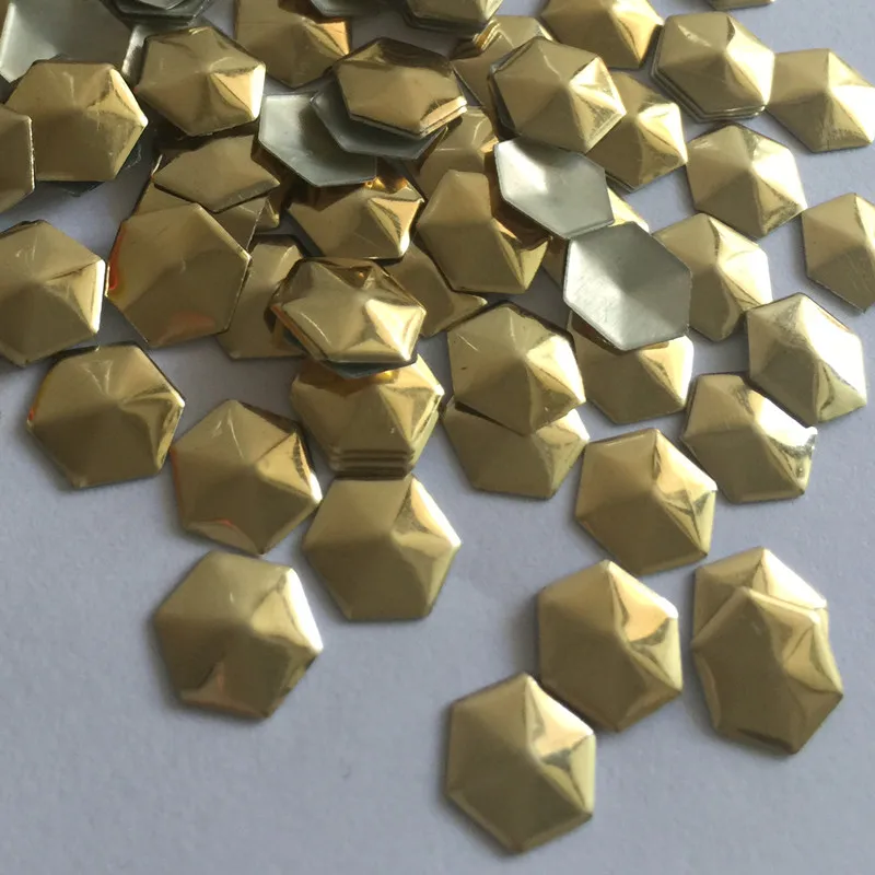 Гвоздики с плоской задней поверхностью для украшения одежды 1440 шт. 10 мм | Дом и сад