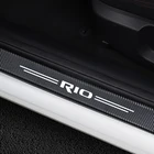 4 шт., автомобильные наклейки на порог двери для Kia Rio 3 4 K2 K3 X-Line