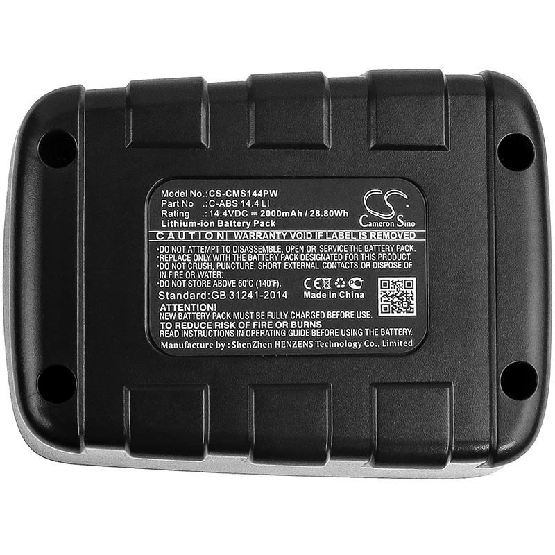 

Cameron Sino CMI C-ABS 14.4 LI Battery for CMI C-AS 14.4 2000mAh