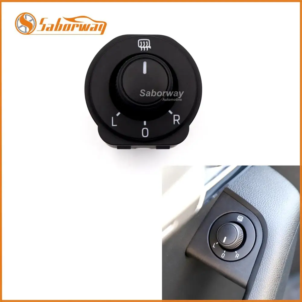 

Saborway Side Mirror adjustable Switch Button No Folding With heating Control For Octavia 2013 2014 - 2019 5ED 959 565