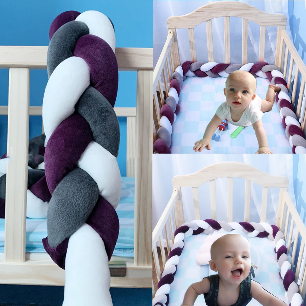 2 м детский бампер для кроватки с узлом подушка детской защита декор