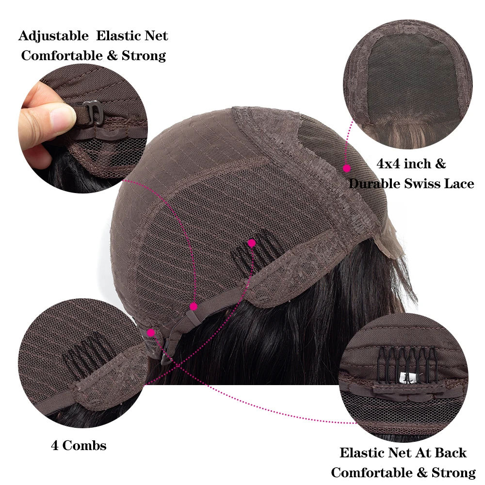 Аманда T1b/розовый Омбре боб парик кружевные передние предварительно собранные