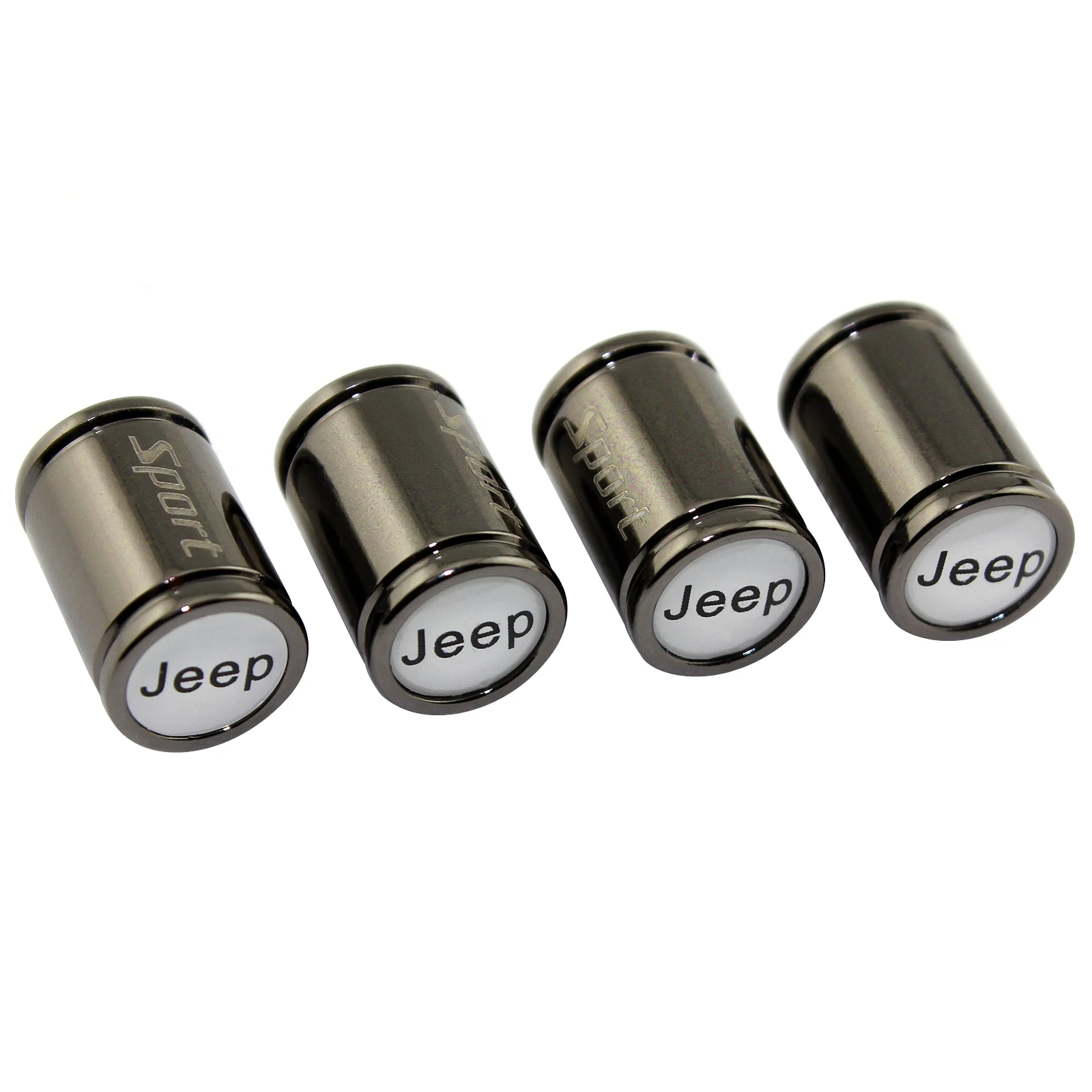 

Tire Valve Caps for Jeep Wrangler Cherokee Renegade Compass Grand Commander Liberty TJ JL Sport Wheel Tyre Stem Cap Accessories