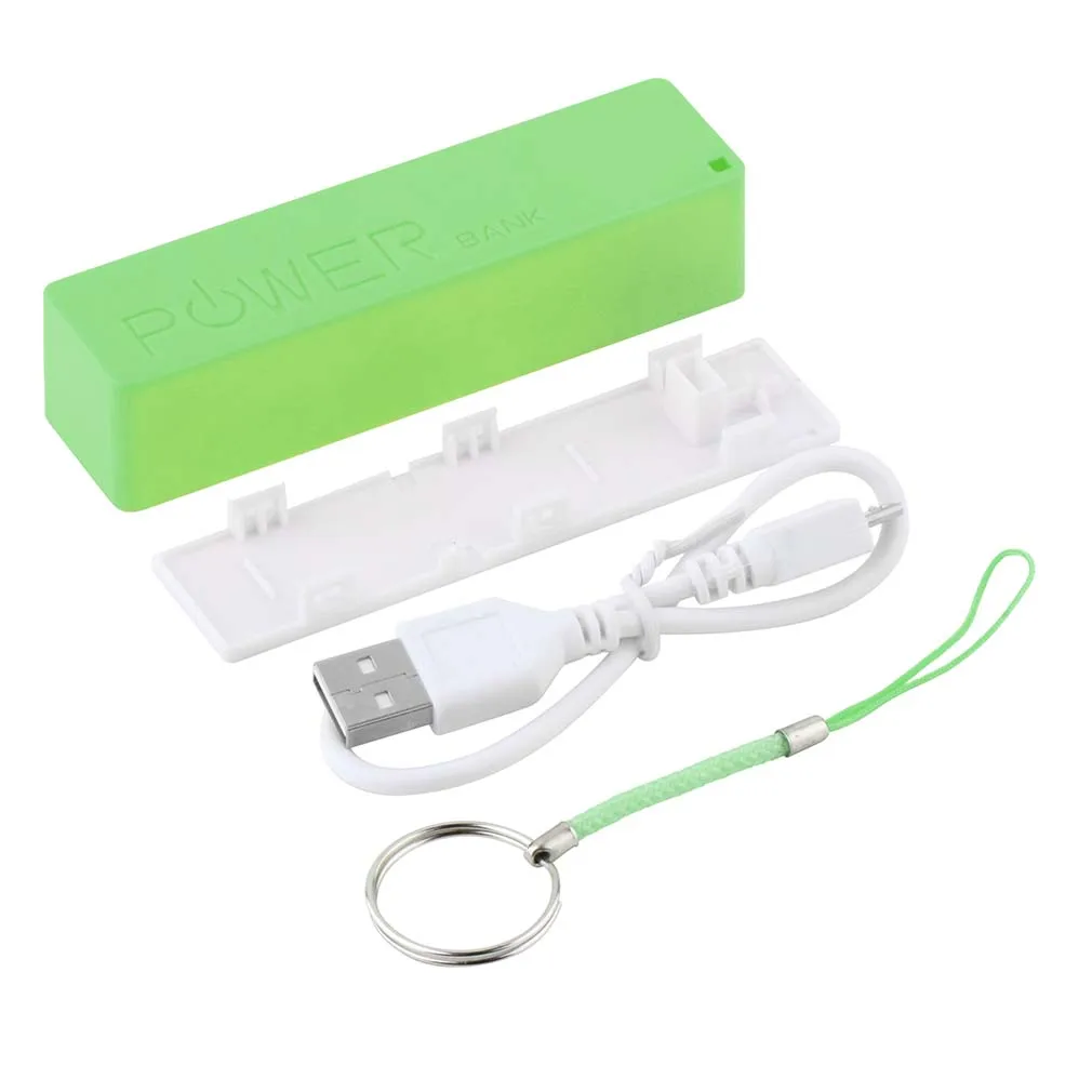 Новинка Портативный Мобильный Внешний аккумулятор USB 18650 Зарядное устройство брелок для Iphone MP3 (без батареи) Прямая поставка Электрический YC01801