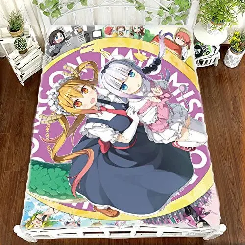 

Miss Kobayashi's Dragon Maid Kanna Kamui Tohru кровать в стиле аниме простынь Плед покрывало постельное белье Косплей Подарки Otaku