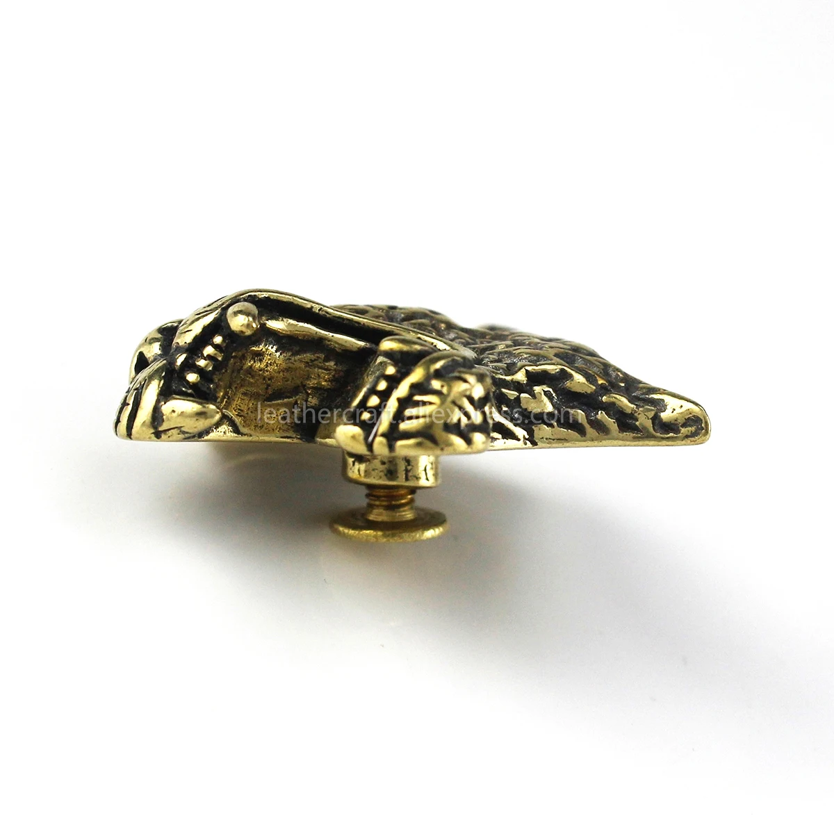 1x Ретро латунный Гепард демон дьявол отвертка материал голова животного дизайн