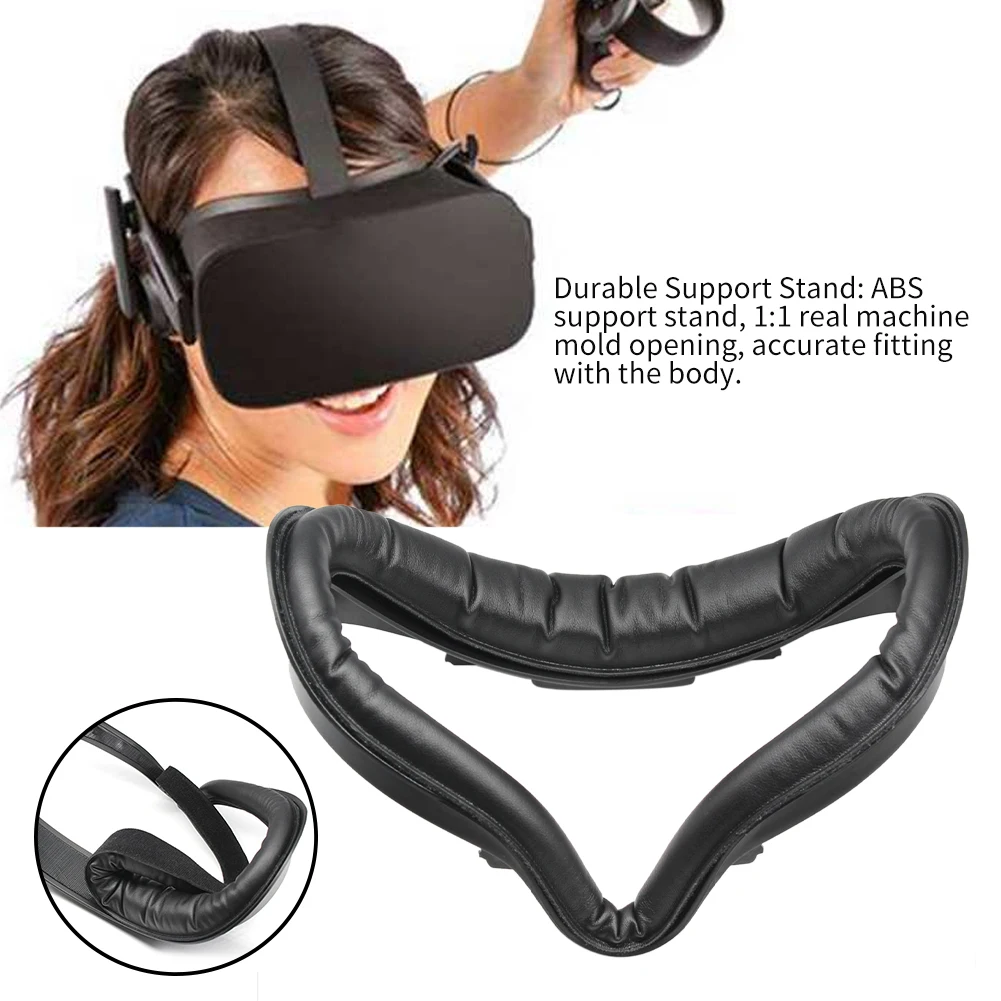 

PU Leather Interface Bracket Soft Foam Sweatproof VR Facial Pad Detachable Cushion Protective Washable Frame For Oculus Quest 2