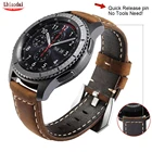 22 мм часы ремешок для смарт-часов Samsung Galaxy watch 3 45 мм46 мм Gear s3 Frontier Смарт-часы кожаным браслетом Huawei часы GT-2-2e-pro ремень