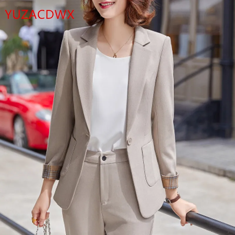 Spring And Autumn New High-end Professional Suit Female Korean Style Elegant And Fashionable Office Two-Piece Suit enlarge
