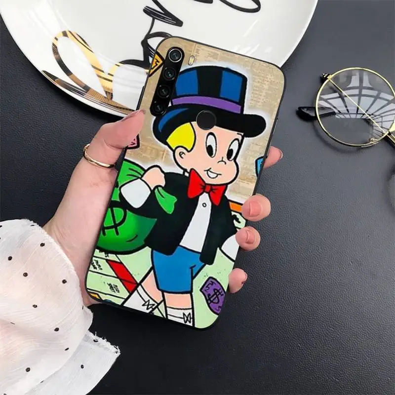 

Dollar Alec Monopoly Phone Case For Xiaomi Redmi 7 8 9t a3Pro 9se k20 mi8 max3 lite 9 note 9s 10 pro cover funda shell