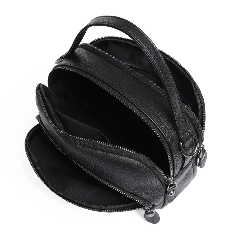 

100% cowhide casual women's shoulder Crossbody bag female handbag Black bolsa feminina girl bag 2020 The New Women Messenger bag