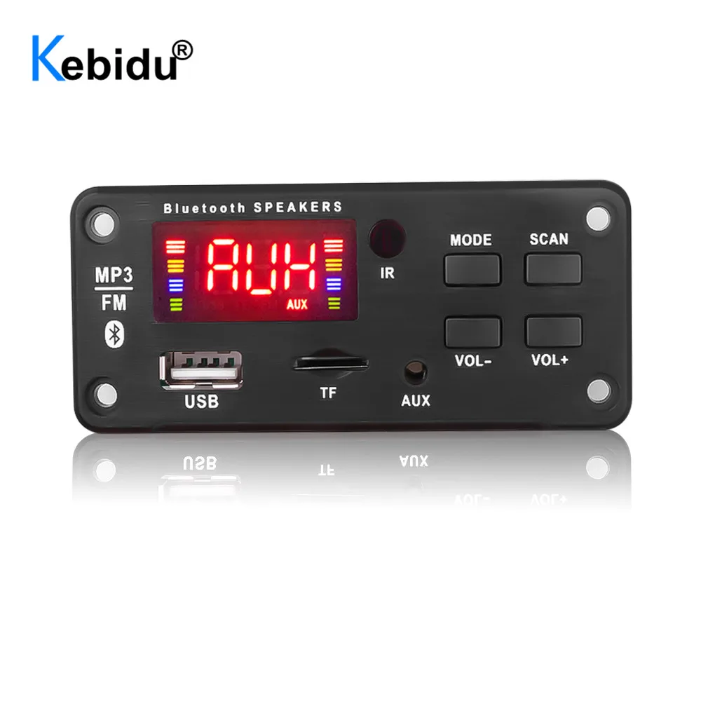 Беспроводной автомобильный декодер Kebidu 12 В автомобильная плата Bluetooth MP3 WMA USB/SD/FM/AUX