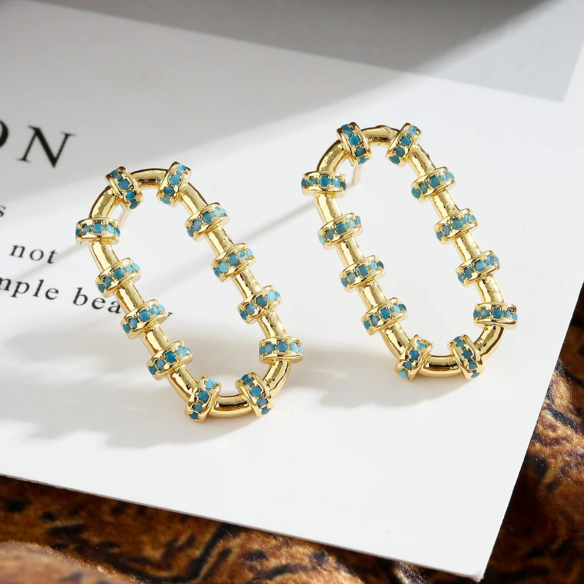 

2021 New Colorful Micro Pave Zircon Chain Earrings For Female Long Temperament Tassel Earrings Jewelry