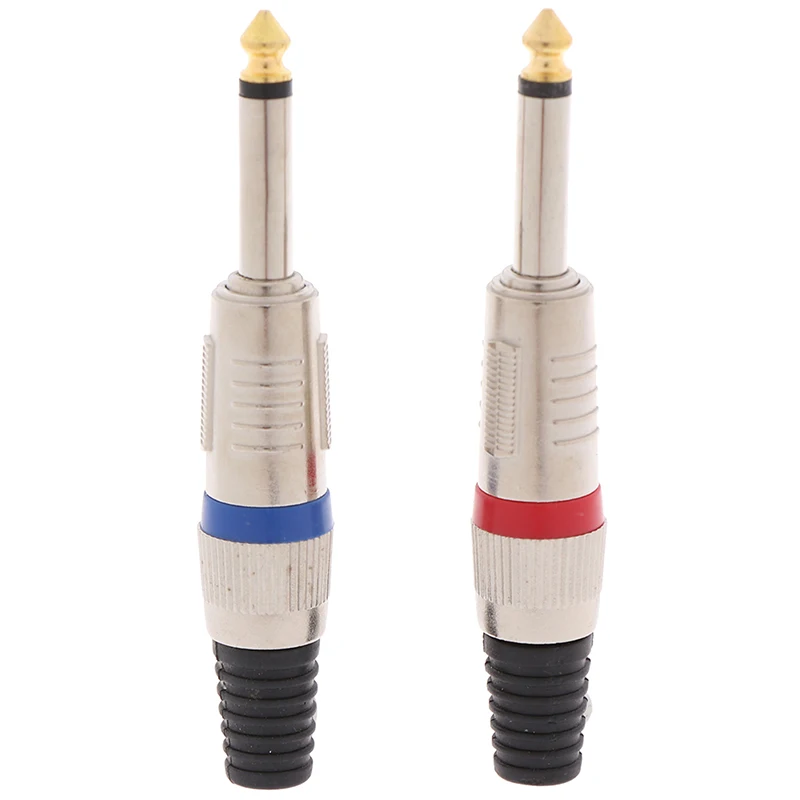 6.35 Mono Audio Plug Sophomore Core Jack Audio Connector 6.35 Mm Plug