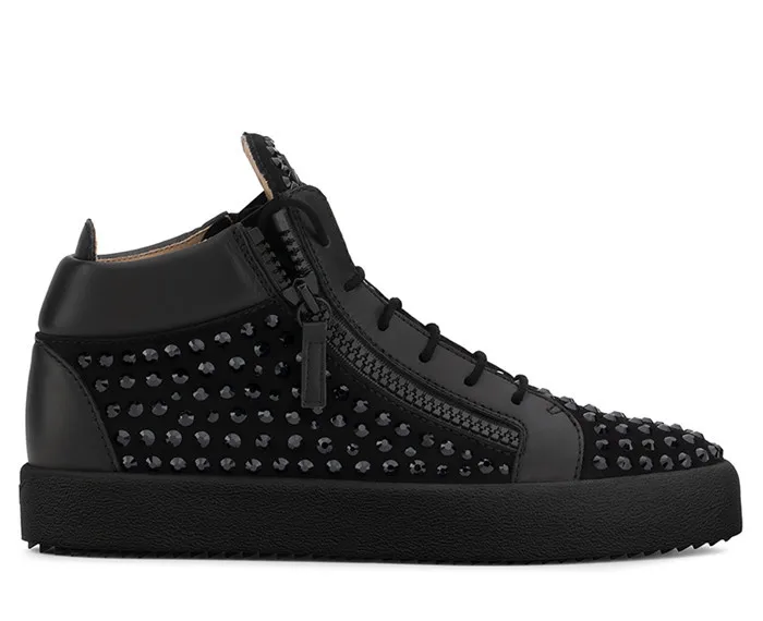 Мужские туфли SHOOEGLE мужские модные Лоскутные на плоской толстой подошве молнии