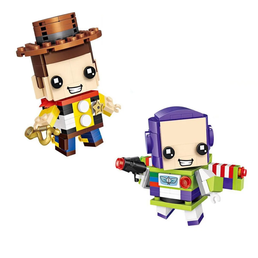 Лидер продаж Мультяшные игрушки lepining История игрушек Вуди Базз Лайтер сборочные