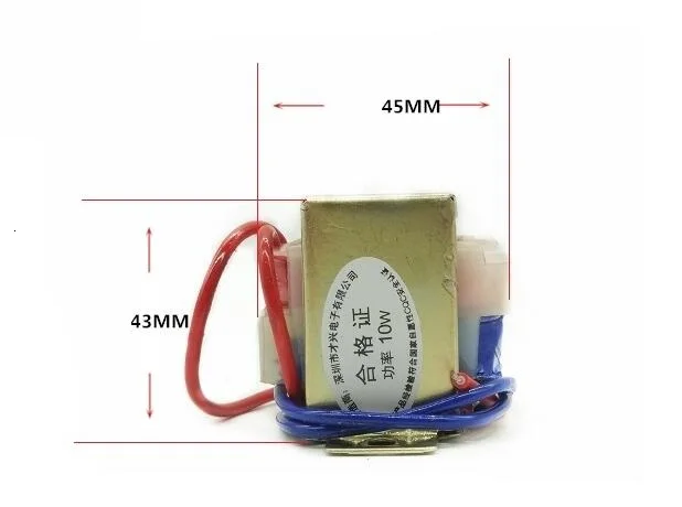 EI48* 24 силовой трансформатор 10 Вт вход 380V220V ферритовый сердечник в AC 6 в 9 в 12 В 15 в 18 в 24 в 36 в 48 в одиночный двойной аудио трансформатор