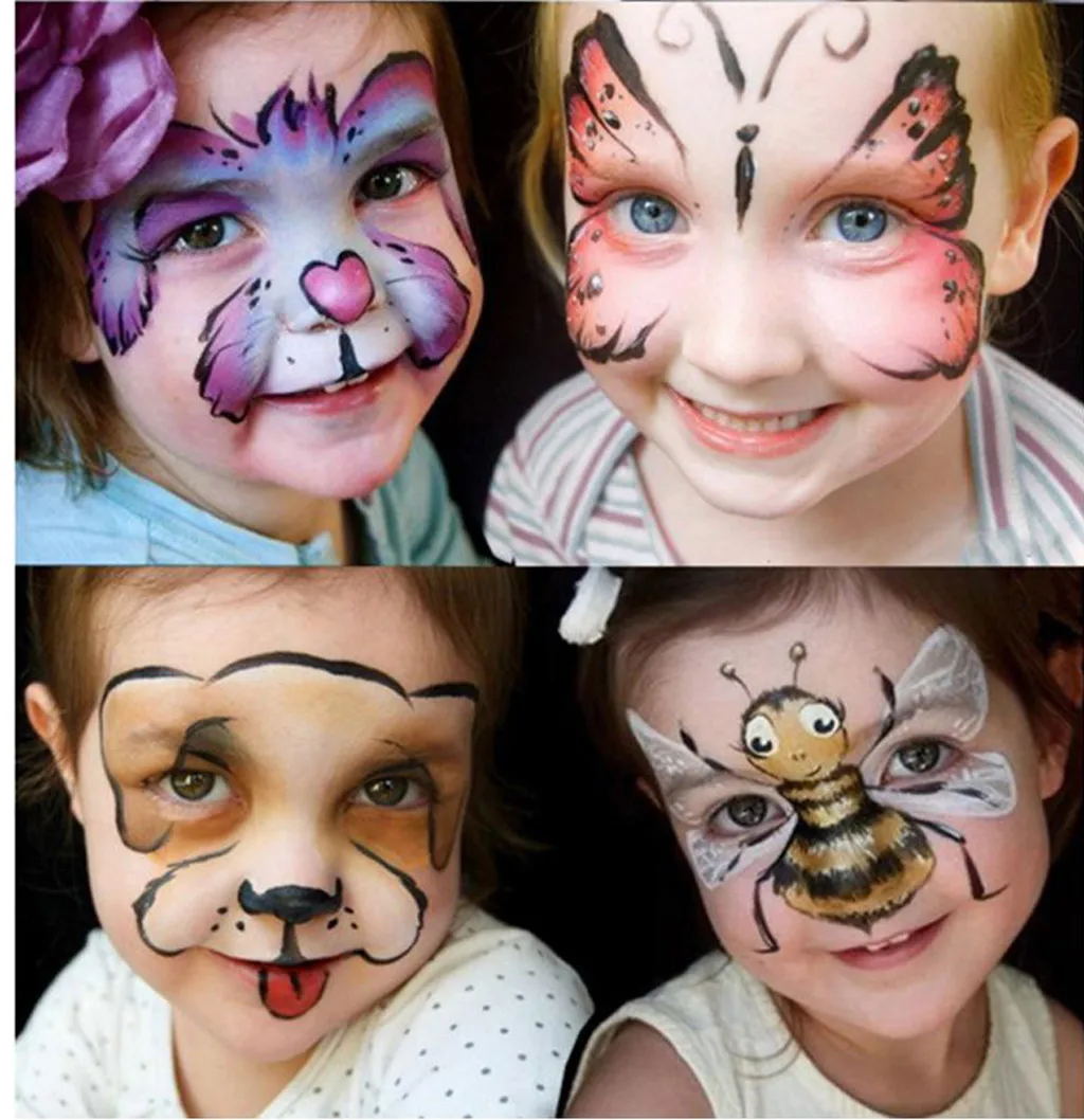 Палитра для лица краска тела макияж масляная ing Art 12 цветов Make Up набор Хэллоуина
