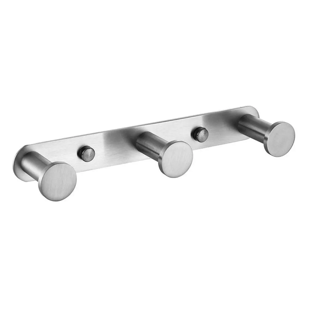 

Stainless Steel Row Hook Towel Bathroom Hook Bathrobe Wall Hanging Towel Rack Kits Kitchen Door Hook