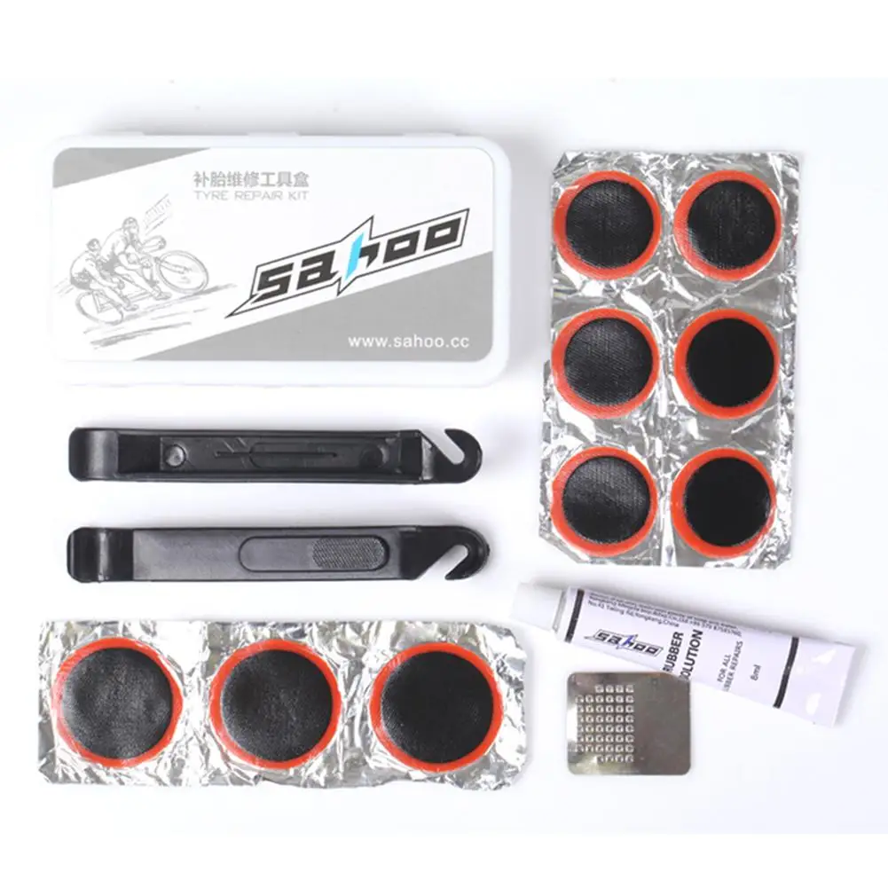 

14-in-1 Bicycle Riding Repair Kit Repair Tool Tyre Repair Kit With Saddle Bag And Mini Pump For Outdoor Camping And Cycling