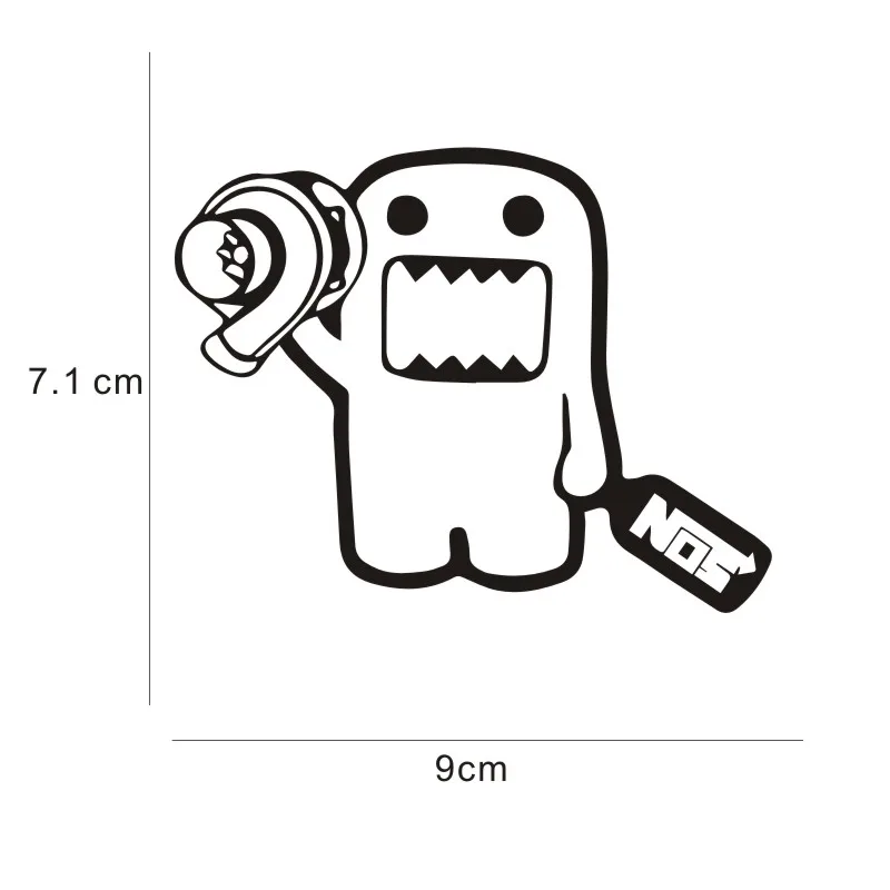 2 шт. jdm наклейка для автомобиля Domo Kun автомобильные наклейки и стайлинга