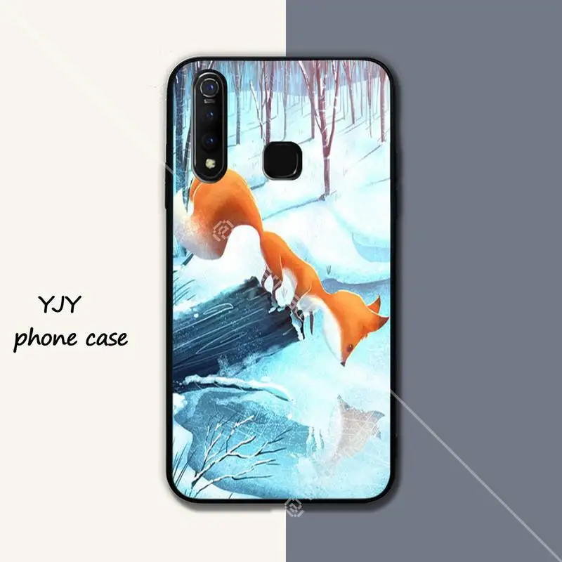 Yinuoda животных черного цвета с рисунком лисы мягкий чехол для телефона vivo u3x Y11 Y12 Y19