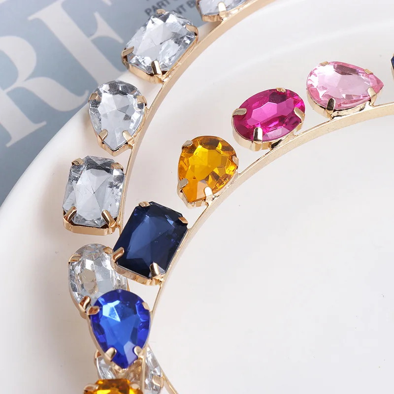 

Women Headband Rhinestone Crystal Diamond Hairbands for Girls Elegant Baroque Hair Hoop Bride Hair Accessories