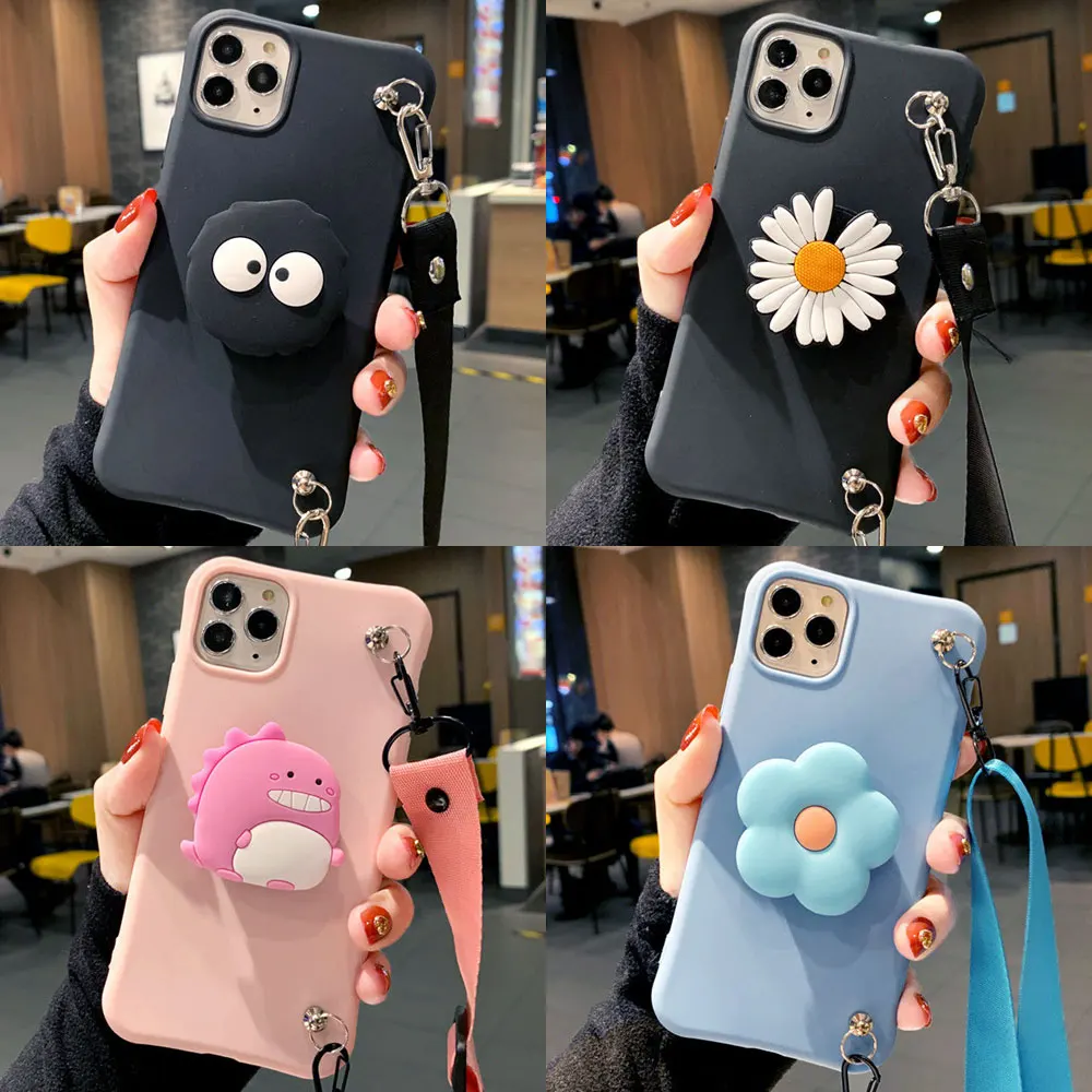 Чехол-подставка с мультипликационным динозавром для Xiaomi Redmi 9A 9C 7A Note 9 9S 8T 8 Pro 7 Mi 10