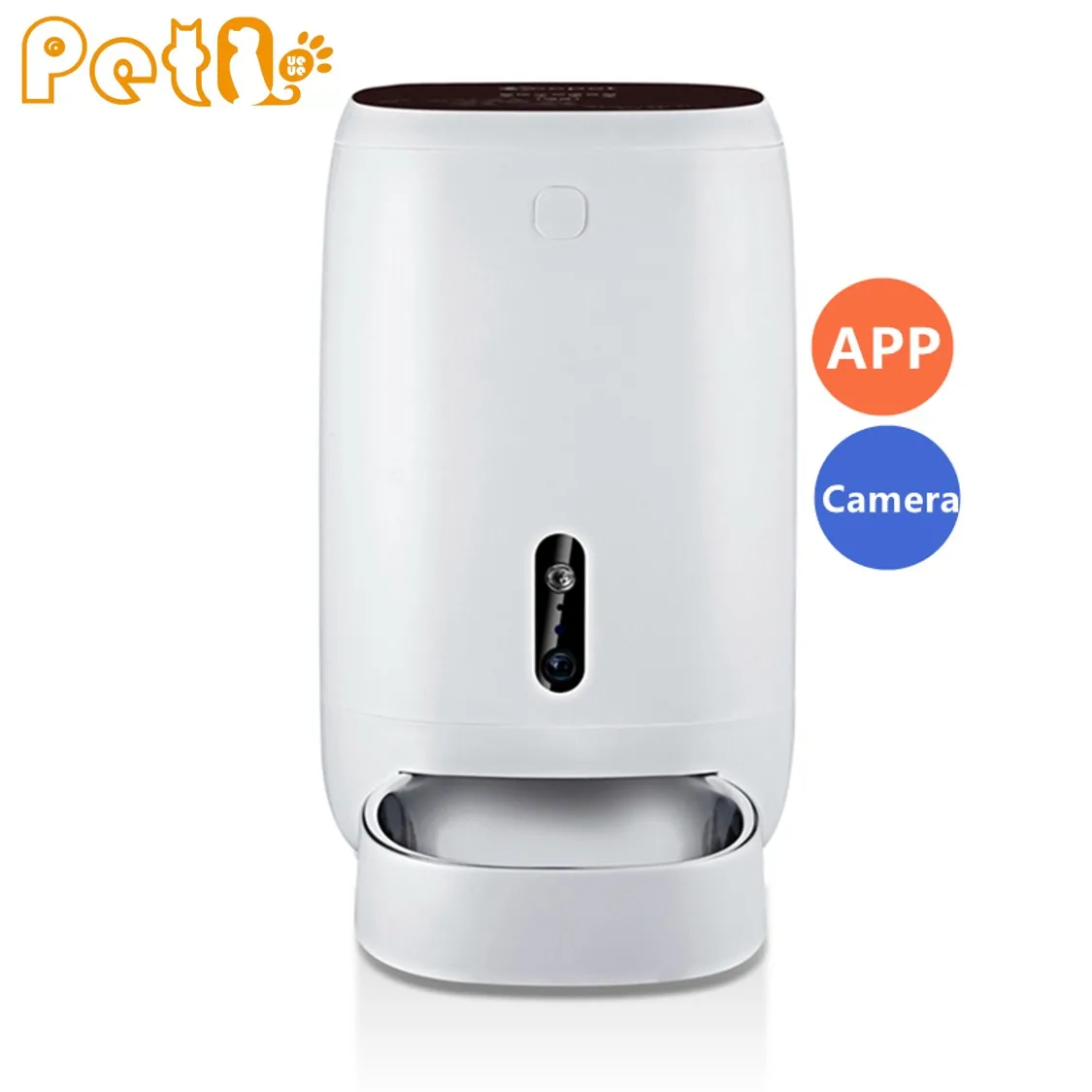 

PetQueue Smart Pet Feeder Real-time Voice APP 4L Automatic Pet Feeder Dry Food Dispenser Camera Auto Cat Dog Pet Bowl