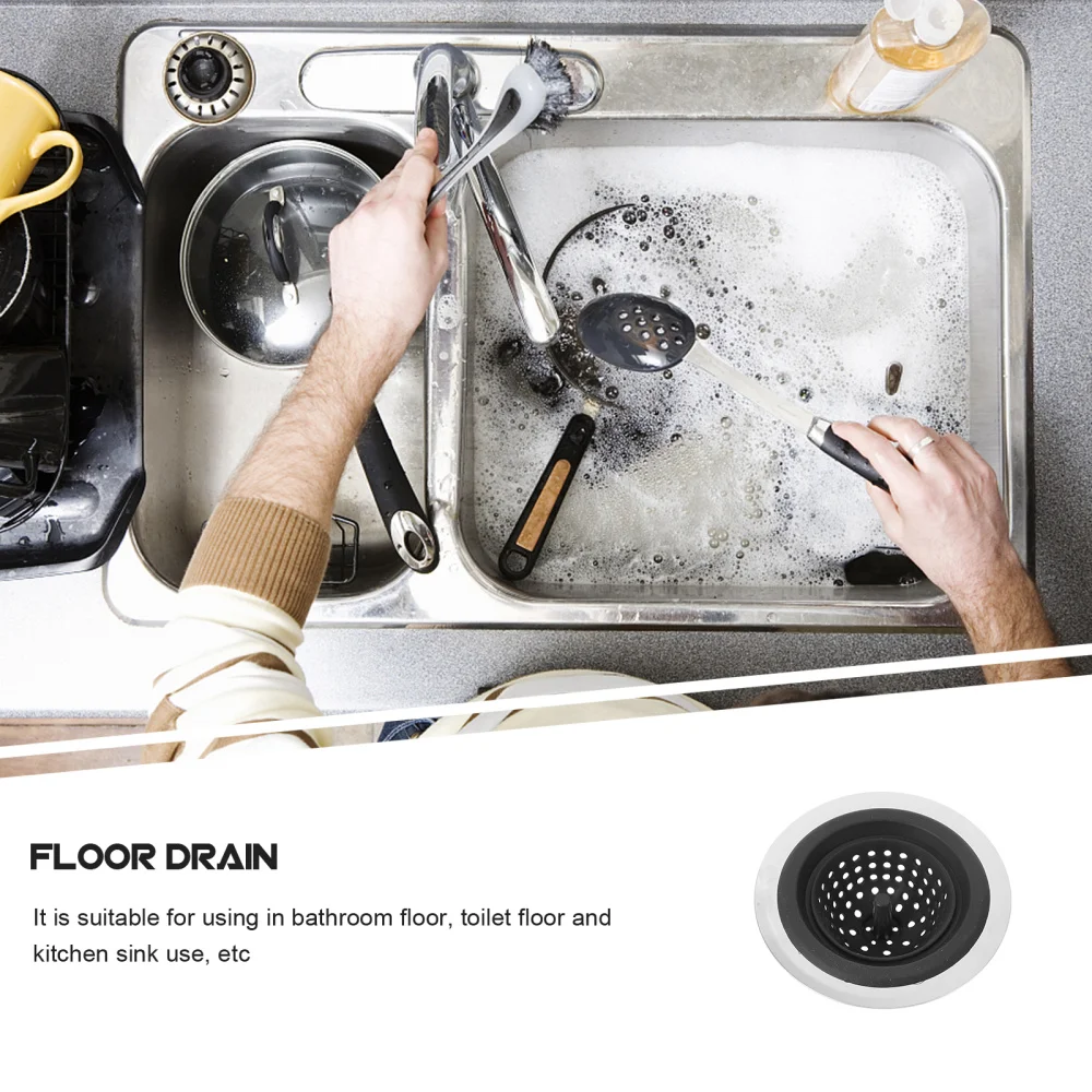 

2pcs Sink Filter Screen Vegetable Washing Basin Filter Toilet Floor Drain