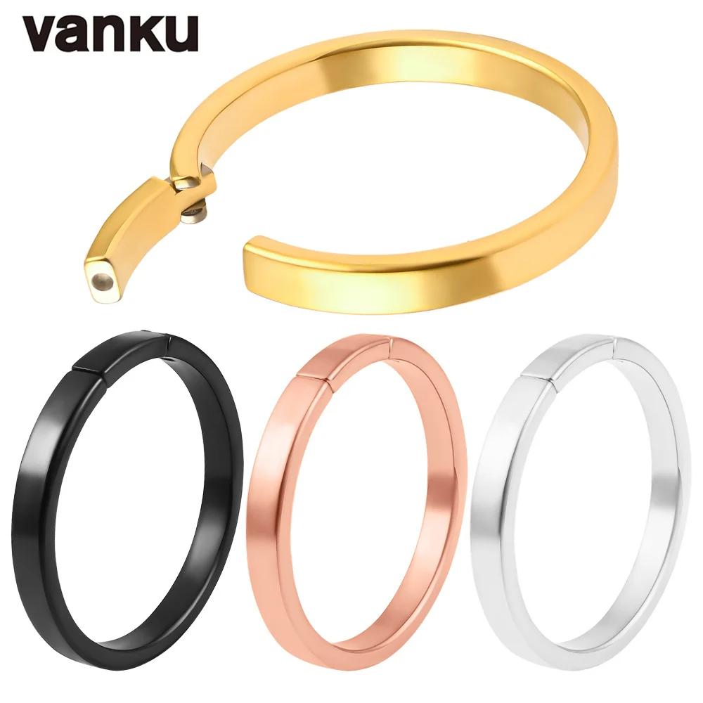 

Vanku 2PCS Clasp Ear Hangers Weight 316 Stainless Steel Ear Piercing Big Hoop Plugs Tunnels Gauges Body Piercing Jewelry