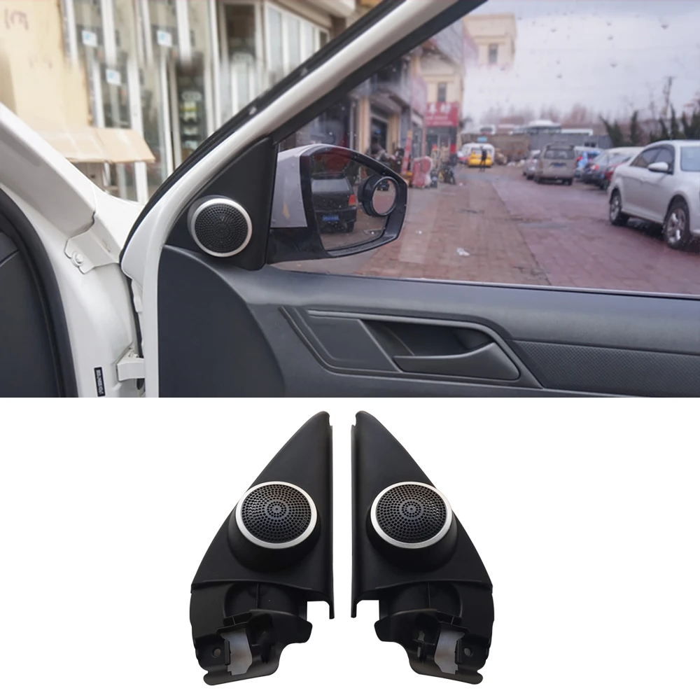 

Tweeter speaker cover for Volkswagen Jetta 2013-2019 series left+right front door hifi treble loudspeaker lid twiiter horn shell