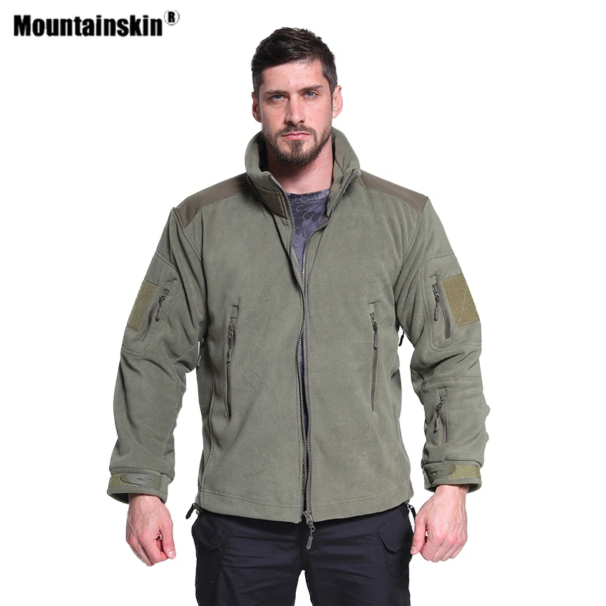 

Mountainskin Men Hiking Fleece Tactical Warmth Jackets Outdoor Sports Thermal Camping Windbreaker Trekking Windproof Coats VA863