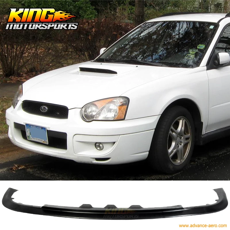 

Fit For 04 05 SUBARU IMPREZA Poly Propylene Black Front Bumper Lip Bodykit STI Style Global Free Shipping Worldwide