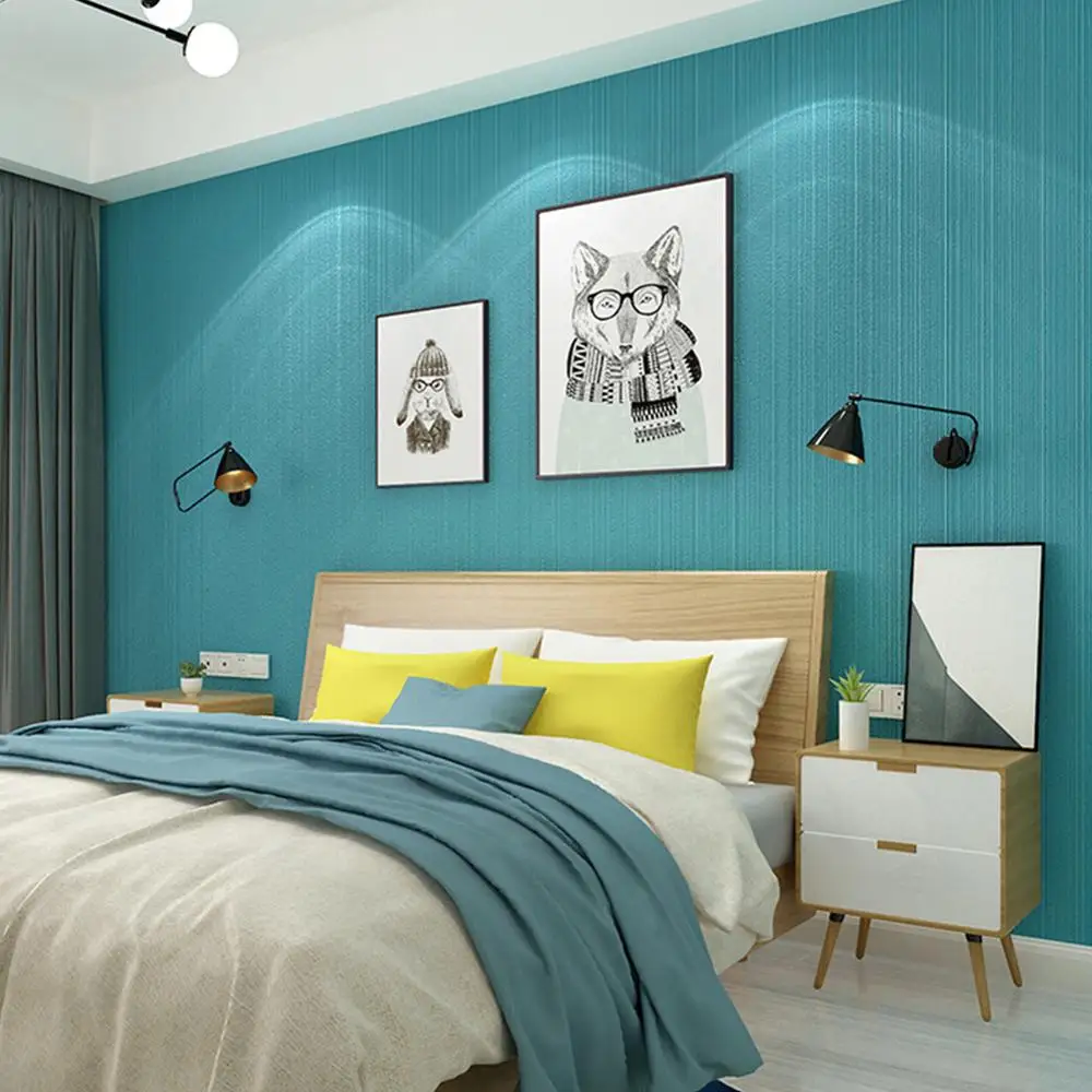 

Modern Simple Wallpaper Striped Pure White Grey Yellow Wall Paper Plain TV Background Living Room Bedroom Mural Non-woven Popul