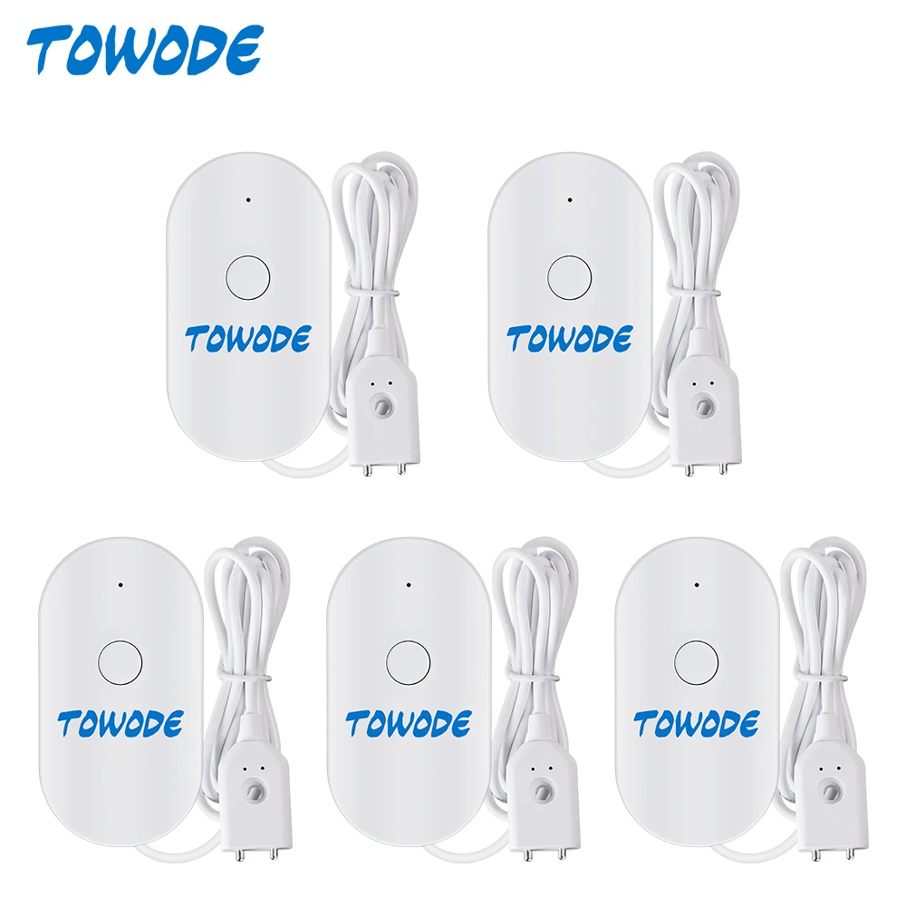 

TOWODE WIFI Water Leakage Alarm Tuya Smart APP Home Security Water Leak Sensor Household Flood Alert Overflow Detection Alarm